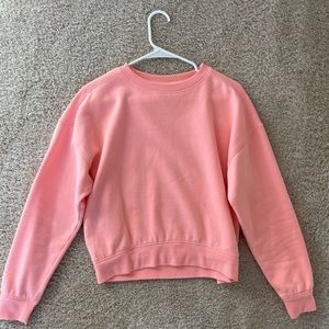 Wild Fable Light Pink Fleece Crewneck Sweater Size Small